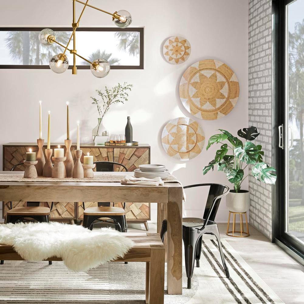 StyleWell Black Metal Dining Chair (Set of 2) (20 in. W x 28 in. H)