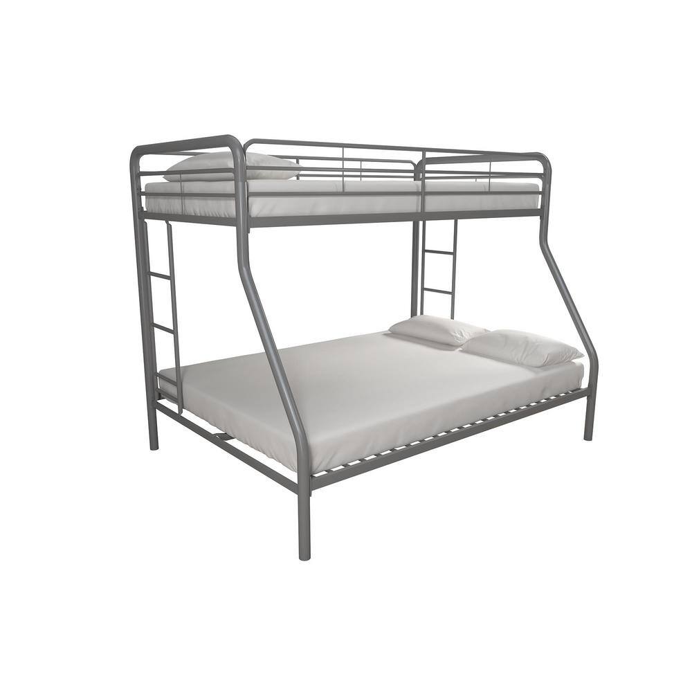 DHP Cindy Silver Twin over Full Metal Bunk Bed