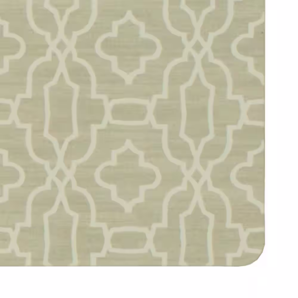 StyleWell Micro Elegance Chavet Lattice 18 in. x 48 in. Kitchen Mat
