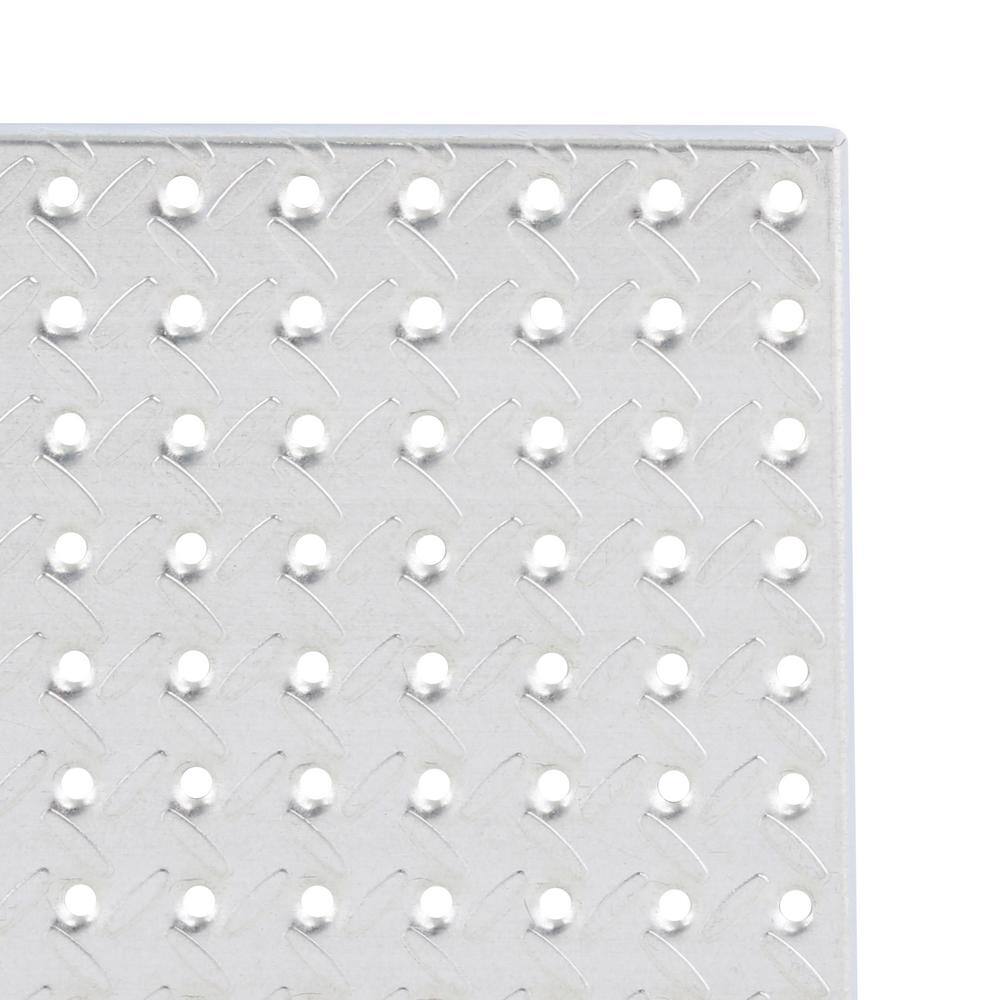 Knape & Vogt 16 in. x 32 in. Diamond Plate Galvanized Steel Pegboard