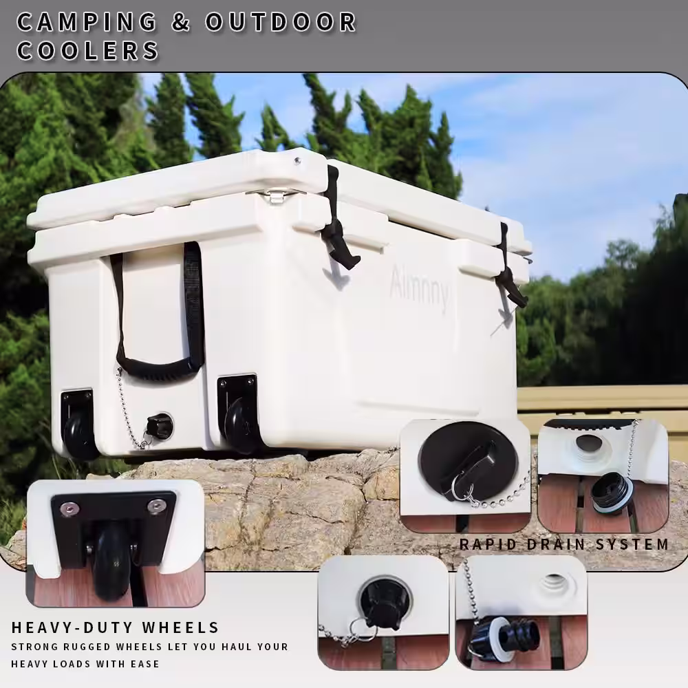 Sungrd 65 qt. Multi-Function Chest Cooler in White