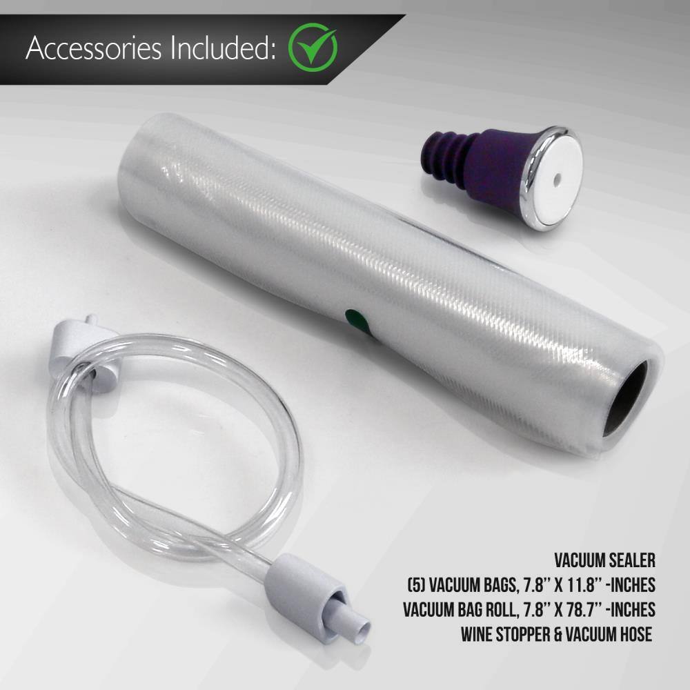 NutriChef Automatic Vacuum Sealer System - Electric Air Sealing Food Preserver with Stainless Steel Housing