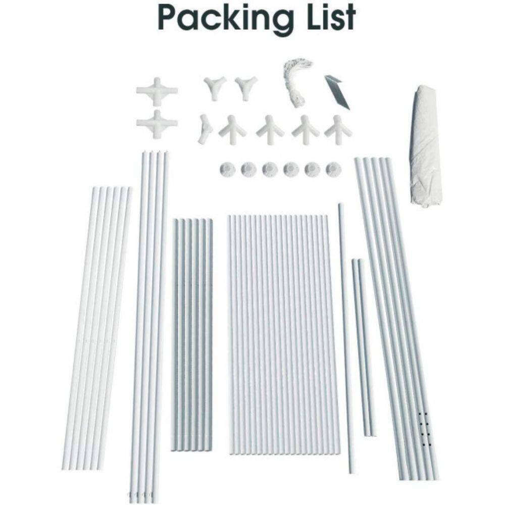 None 10 ft. x 20 ft. White Canopy Tent Gazebos