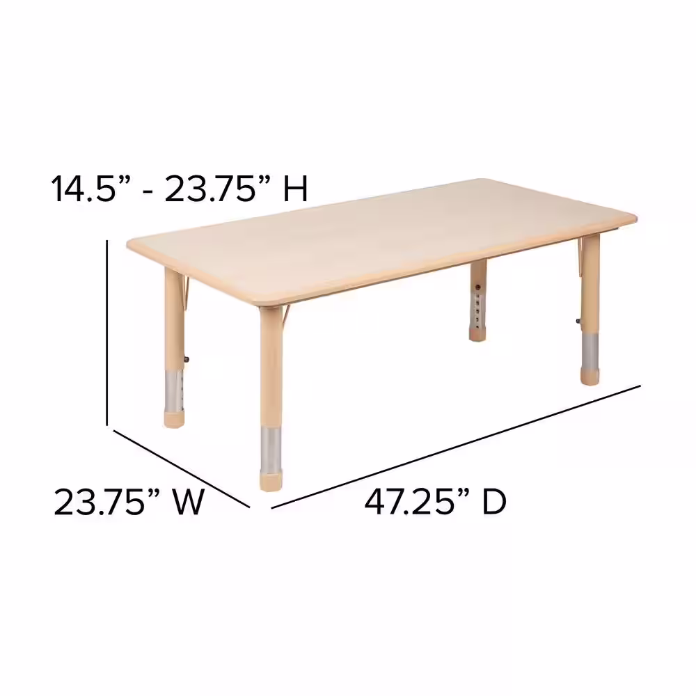 Carnegy Avenue 23.5 in. Natural Kids Table