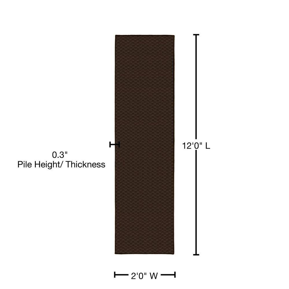 Garland Rug Medallion Mocha 2 ft. x 12 ft. Runner Rug