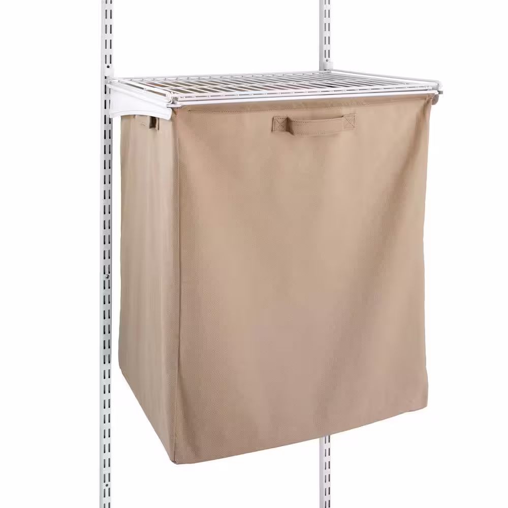 ClosetMaid ShelfTrack Mocha Fabric Hamper with Frame