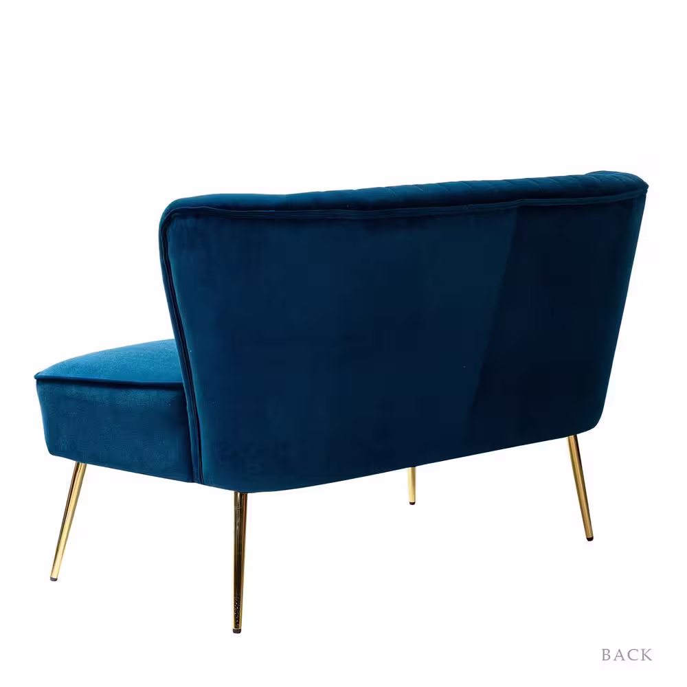 JAYDEN CREATION Carmita 3-Piece Navy Living Room Set