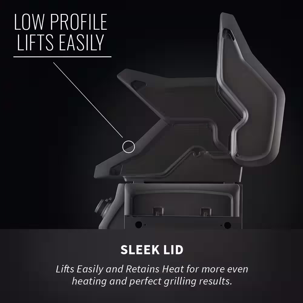 NAPOLEON Rogue 4-Burner Propane Gas Grill with Infrared Side Burner in Stainless Steel