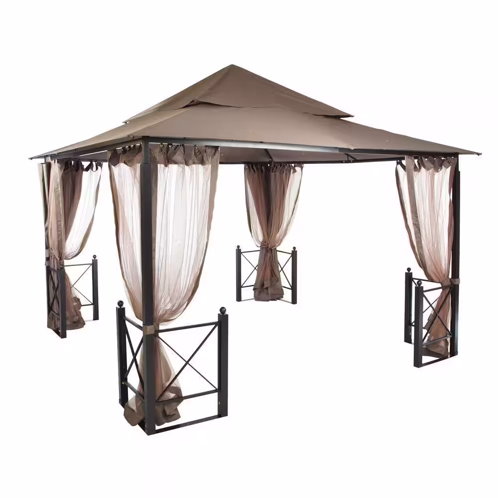 Hampton Bay 12 ft. x 12 ft. Outdoor Patio Harbor Gazebo