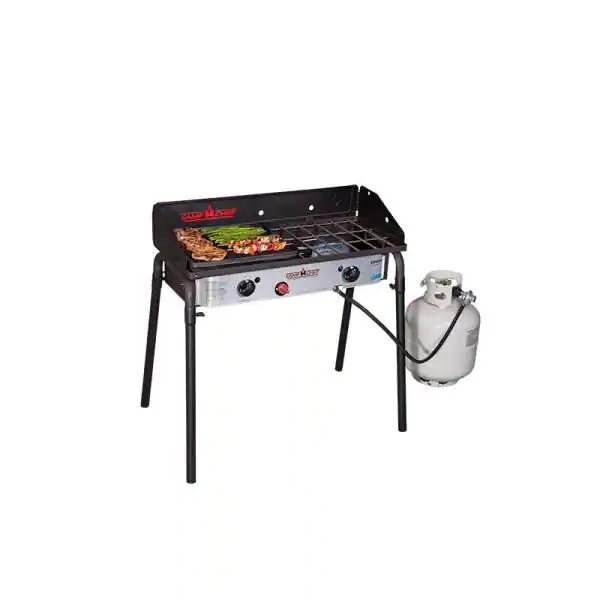 Camp Chef Expedition 2X 2-Burner Propane Gas Grill in Silver