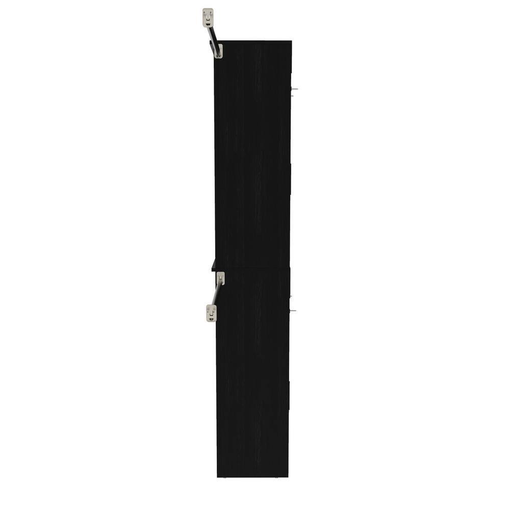 ClosetMaid Style+ 72 in. W - 113 in. W Noir Narrow Wood Closet System