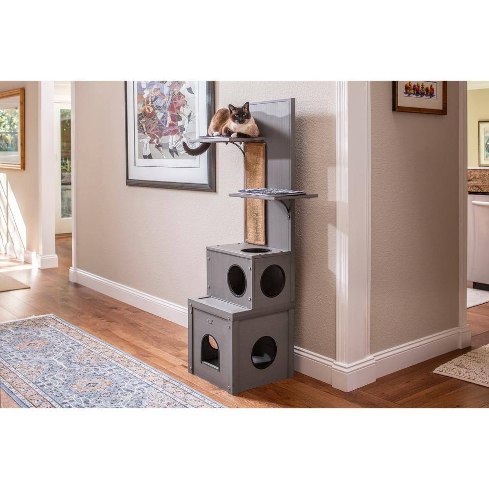 New Age Pet ecoFlex Grey Kitty Klimber Cat Tree
