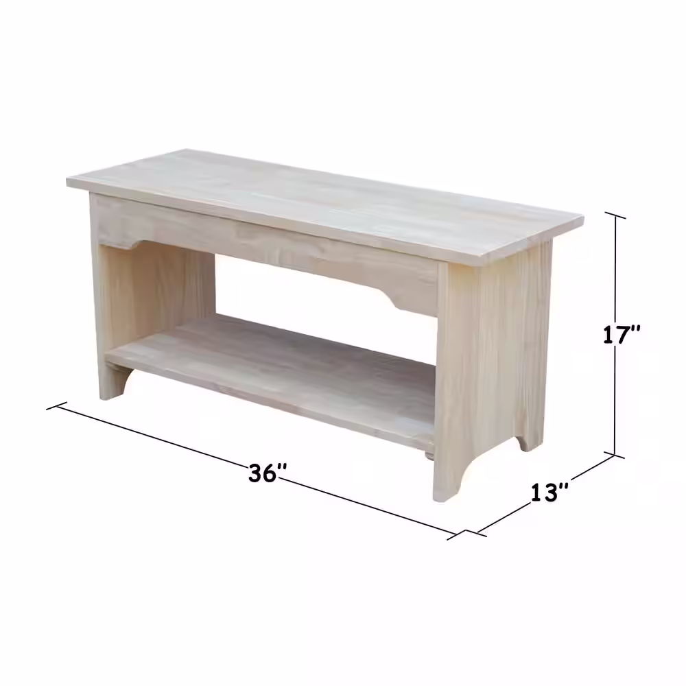 International Concepts Unfinished Bench