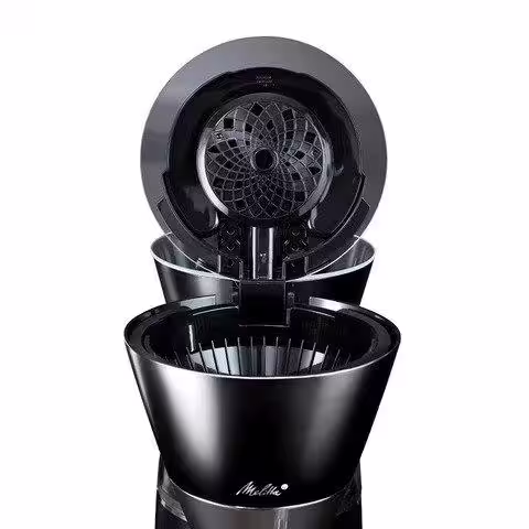 Melitta Vision Luxe 12-Cup Marble Black Coffee Maker