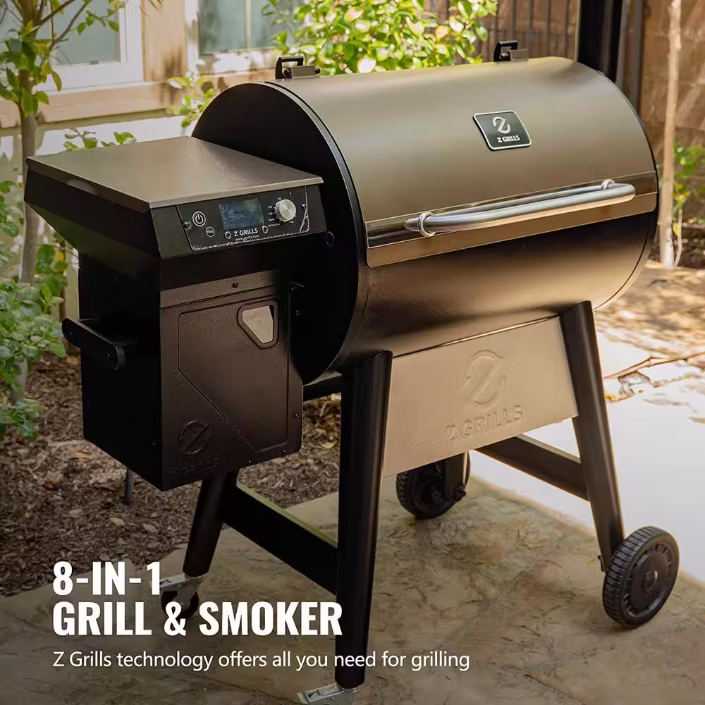 Z GRILLS 694 sq. in. Wood Pellet Grill and Smoker PID 2.0, Copper