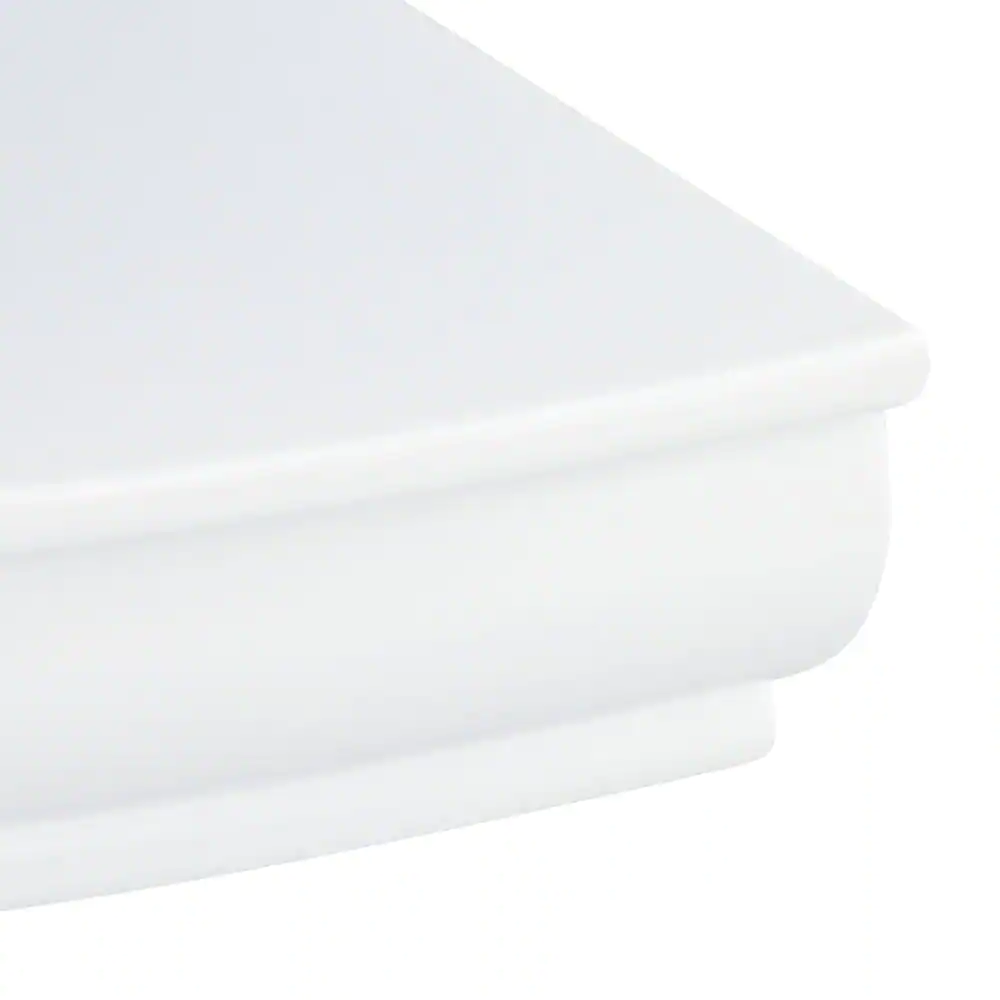 Home Decorators Collection 12 in. L x 12 in. W x 1.75 in. H Profile White Corner Shelf