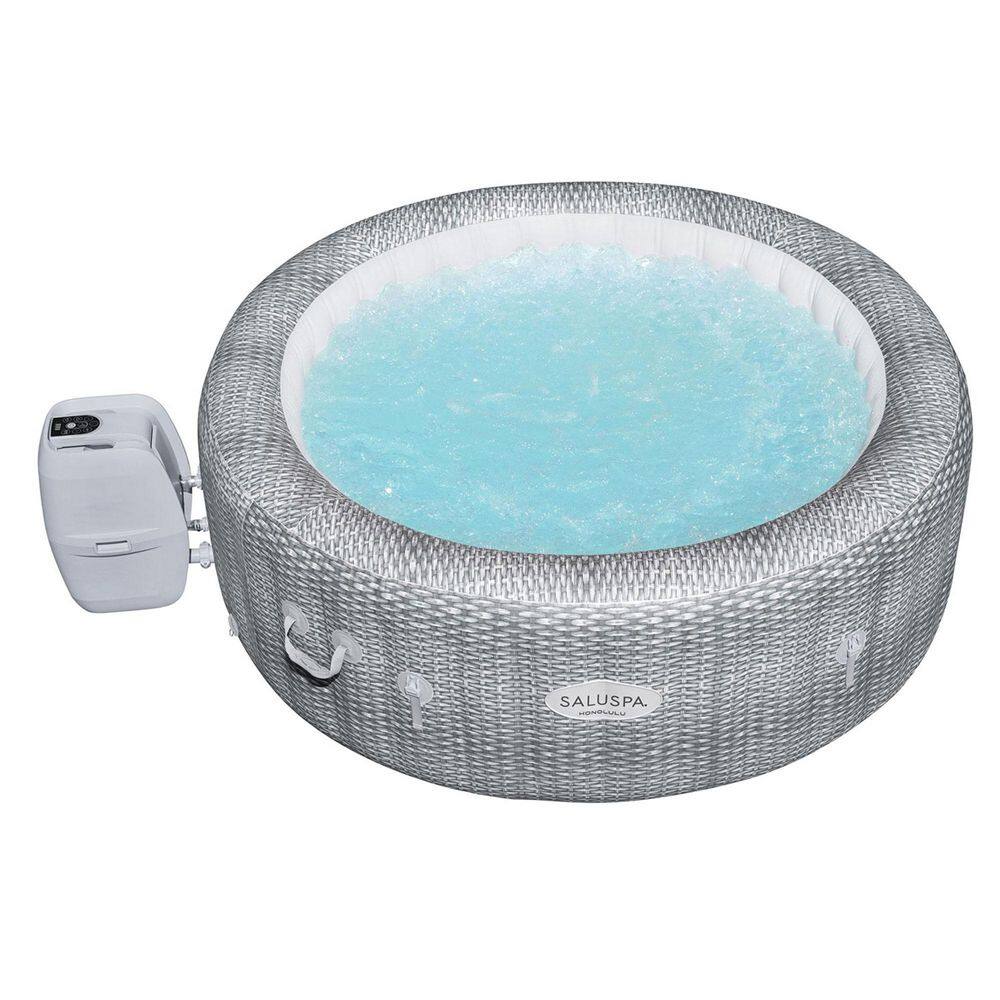 Bestway SaluSpa AirJet Honolulu 6-Person Hot Tub and 2-PureSpa Cup Holder Trays