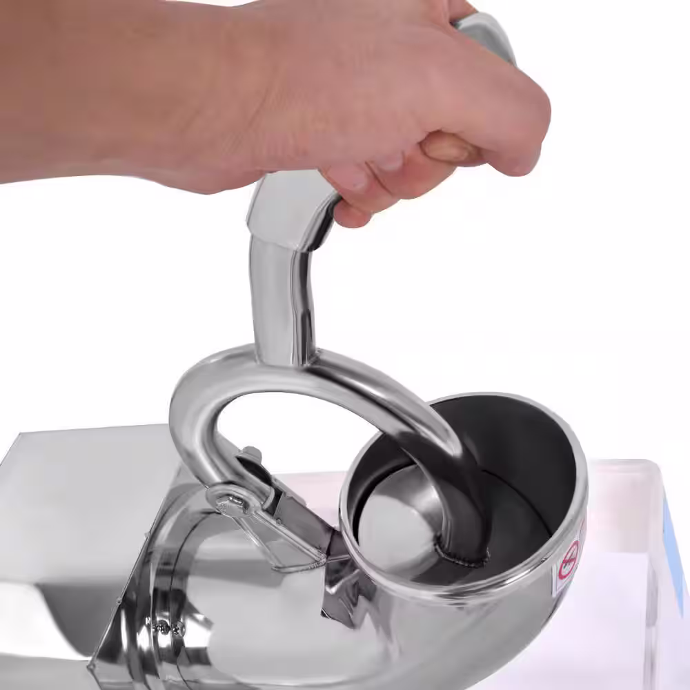 Costway 0 oz. Electric White Snow Cone Machine Ice Shaver Maker Shaving Crusher Dual Blades