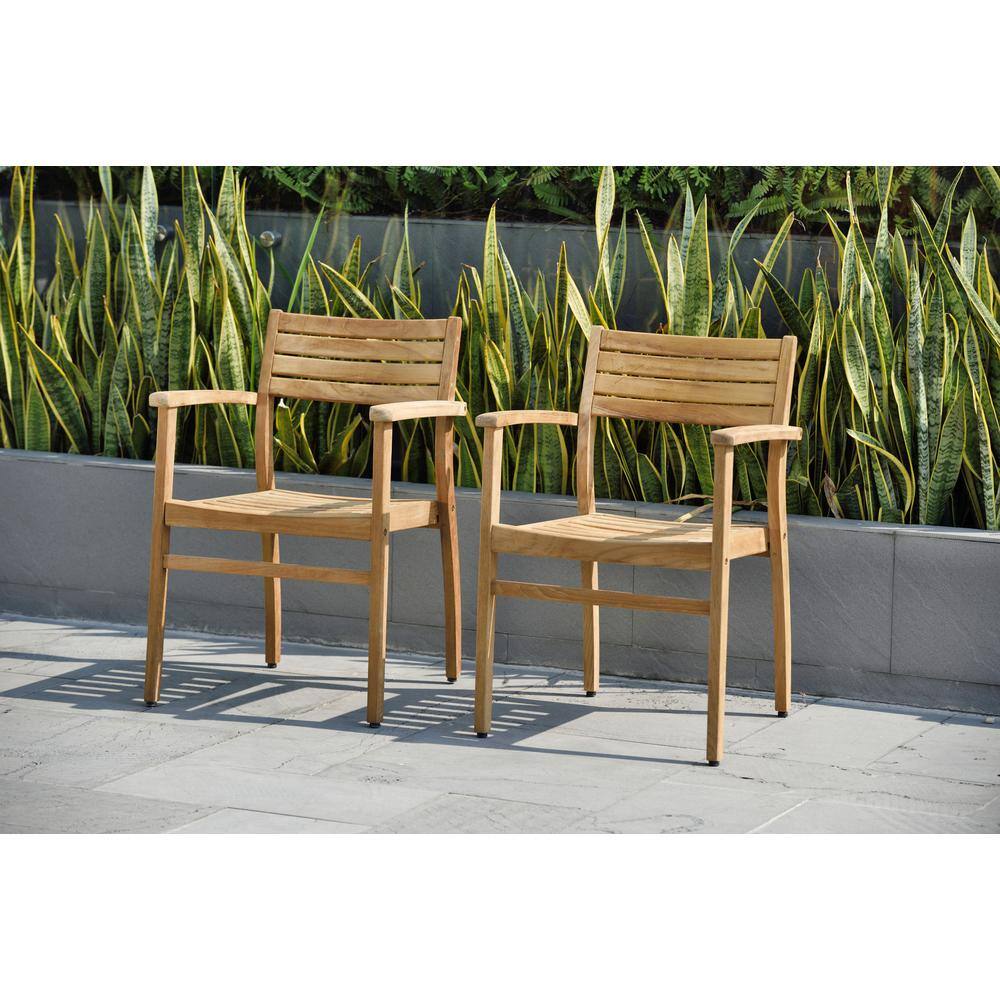 Amazonia Coventry 9-Piece Teak Patio Dining Set