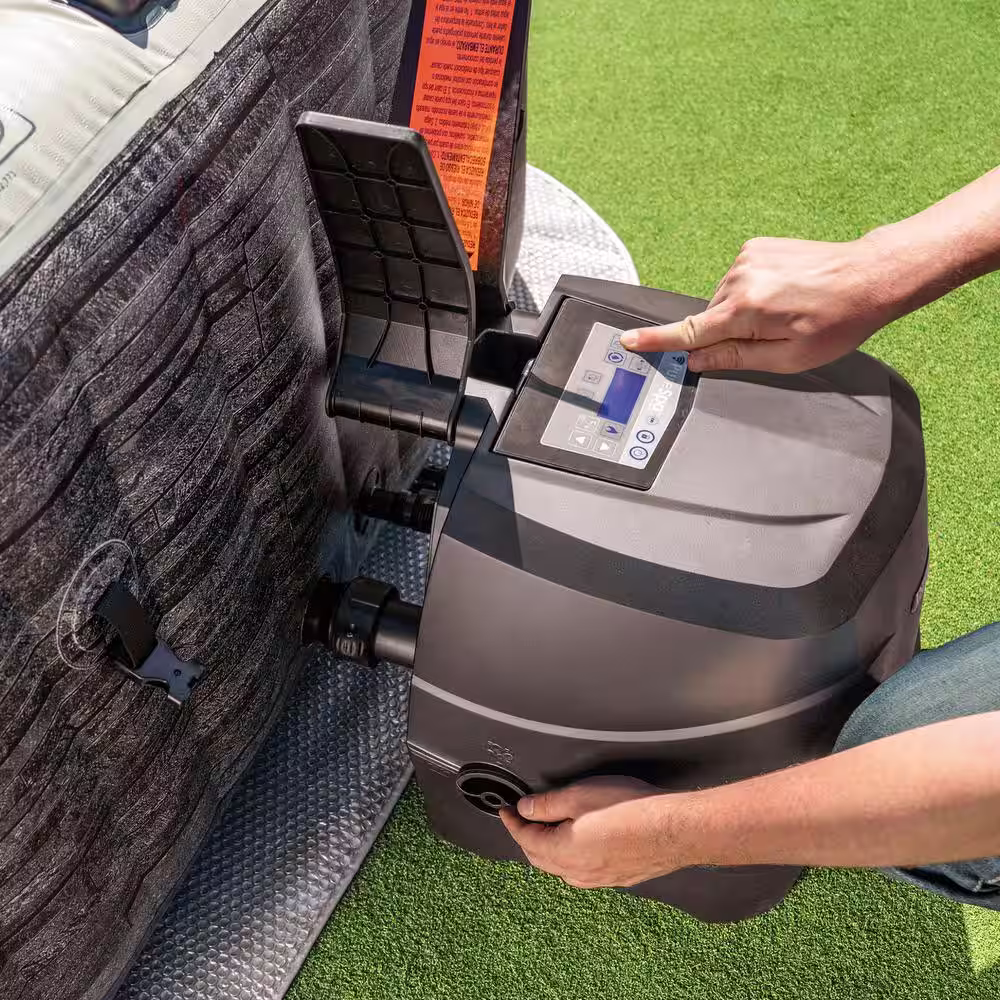 INTEX 6-Person 140-Jet Hot Tub with Tablet and Phone Tray