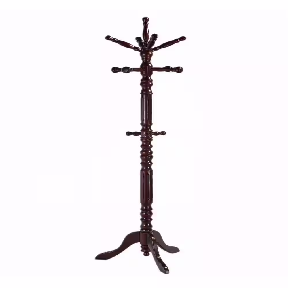 Homecraft Furniture Cherry 12-Hook Coat Rack