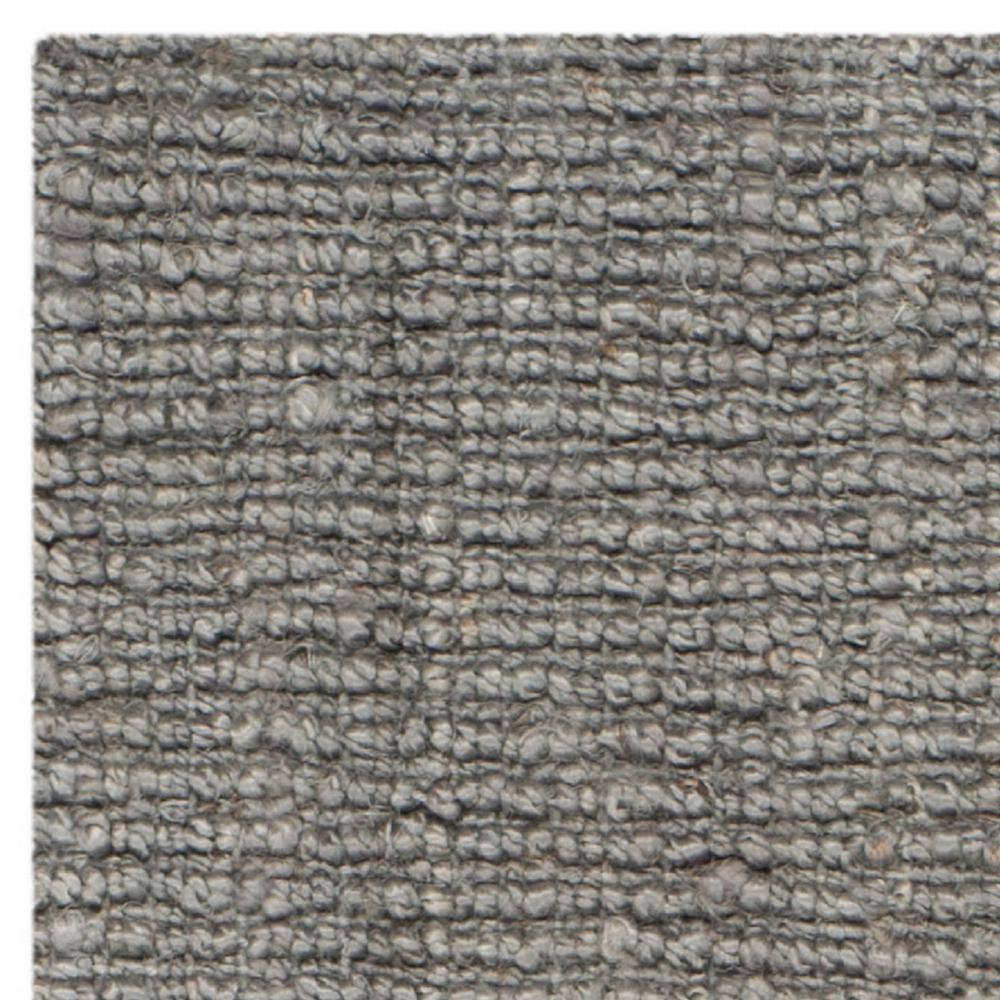 SAFAVIEH Natural Fiber Light Gray 3 ft. x 16 ft. Solid Runner Rug