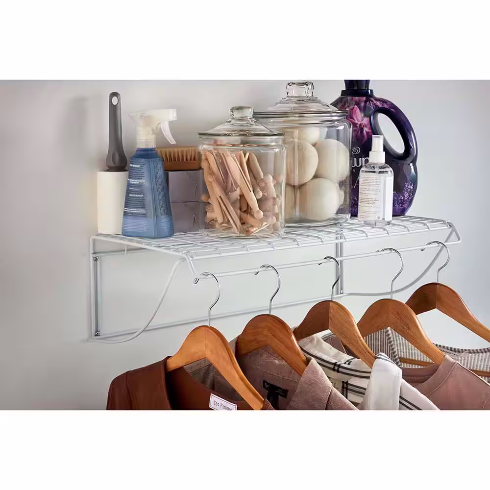 ClosetMaid 24 in. White Versatile Hanging Shelf
