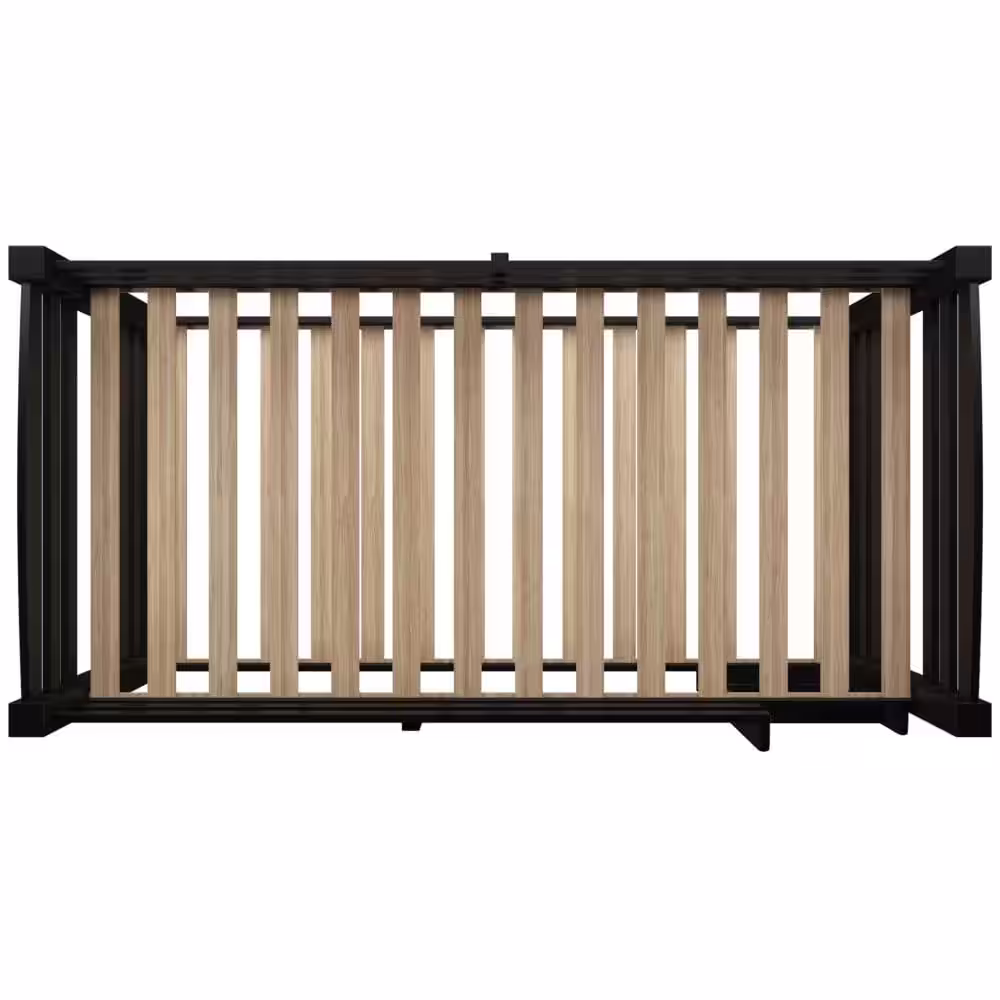 Powell Company Sanders Black Twin Over Twin Bunk Bed with Heavy Duty Slats