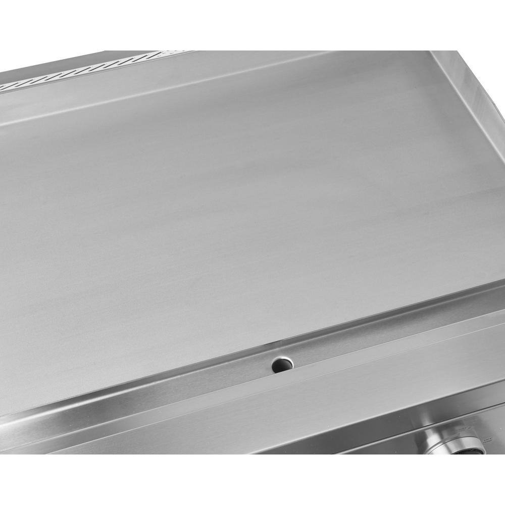 Fuego Premium 2-Burner Natural Gas Griddle in 304 Stainless Steel
