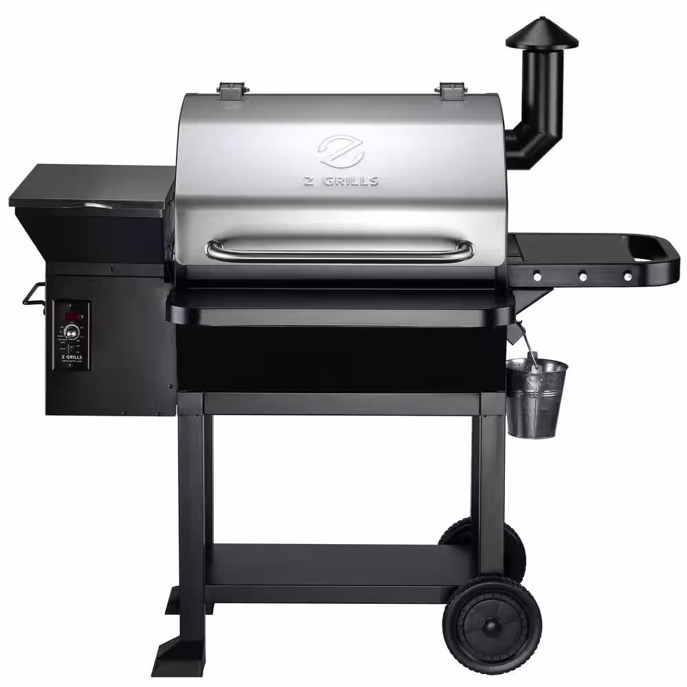 Z GRILLS 1060 sq. in. Pellet Grill and Smoker, Stainless Steel