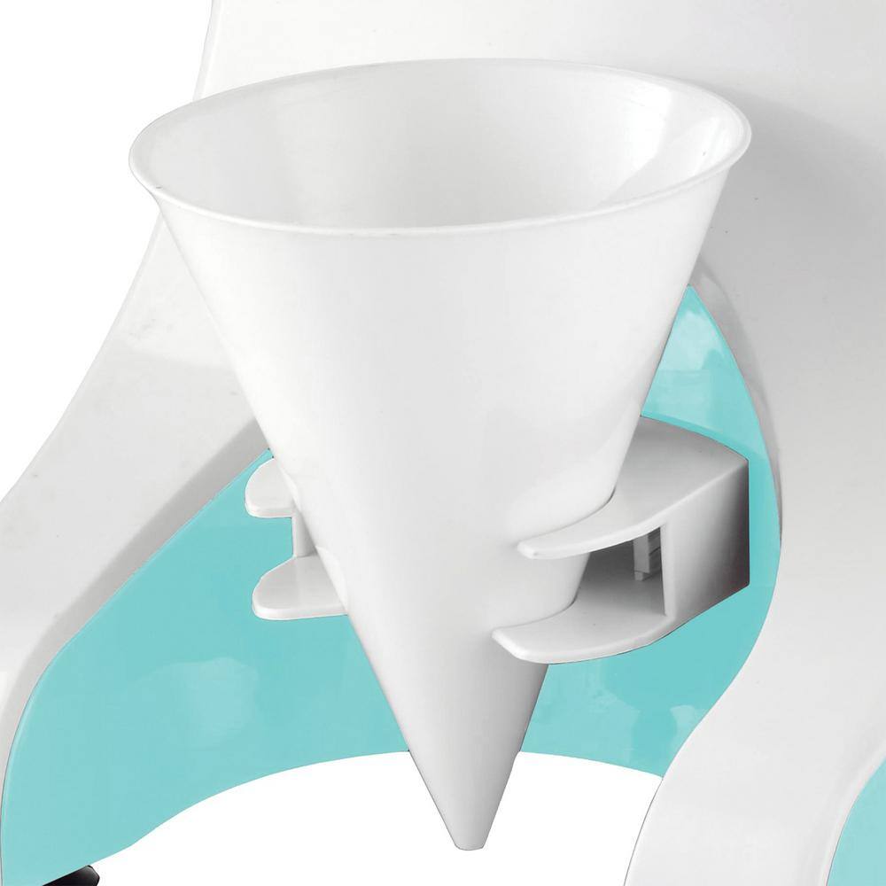 Brentwood 5.6 fl. oz. Blue Snow Cone Maker with Shaved Ice Machine