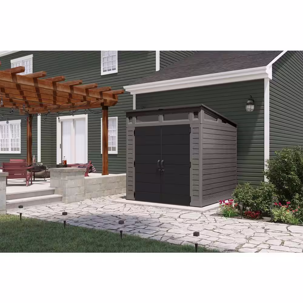Suncast Modernist 7 ft. W x 7 ft. D Plastic Shed (52 sq. ft.)