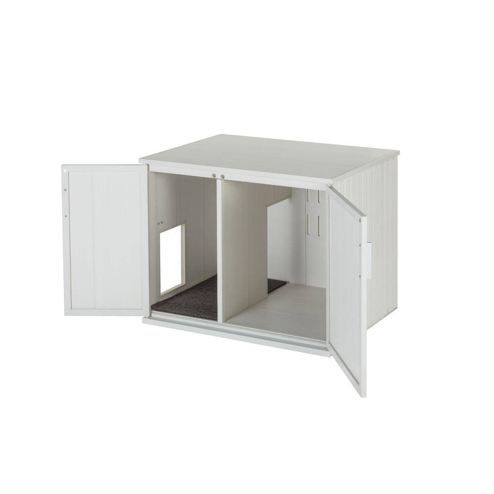 New Age Pet ECOFLEX Promax LitterLoo Litter Box Cover Table - Antique White