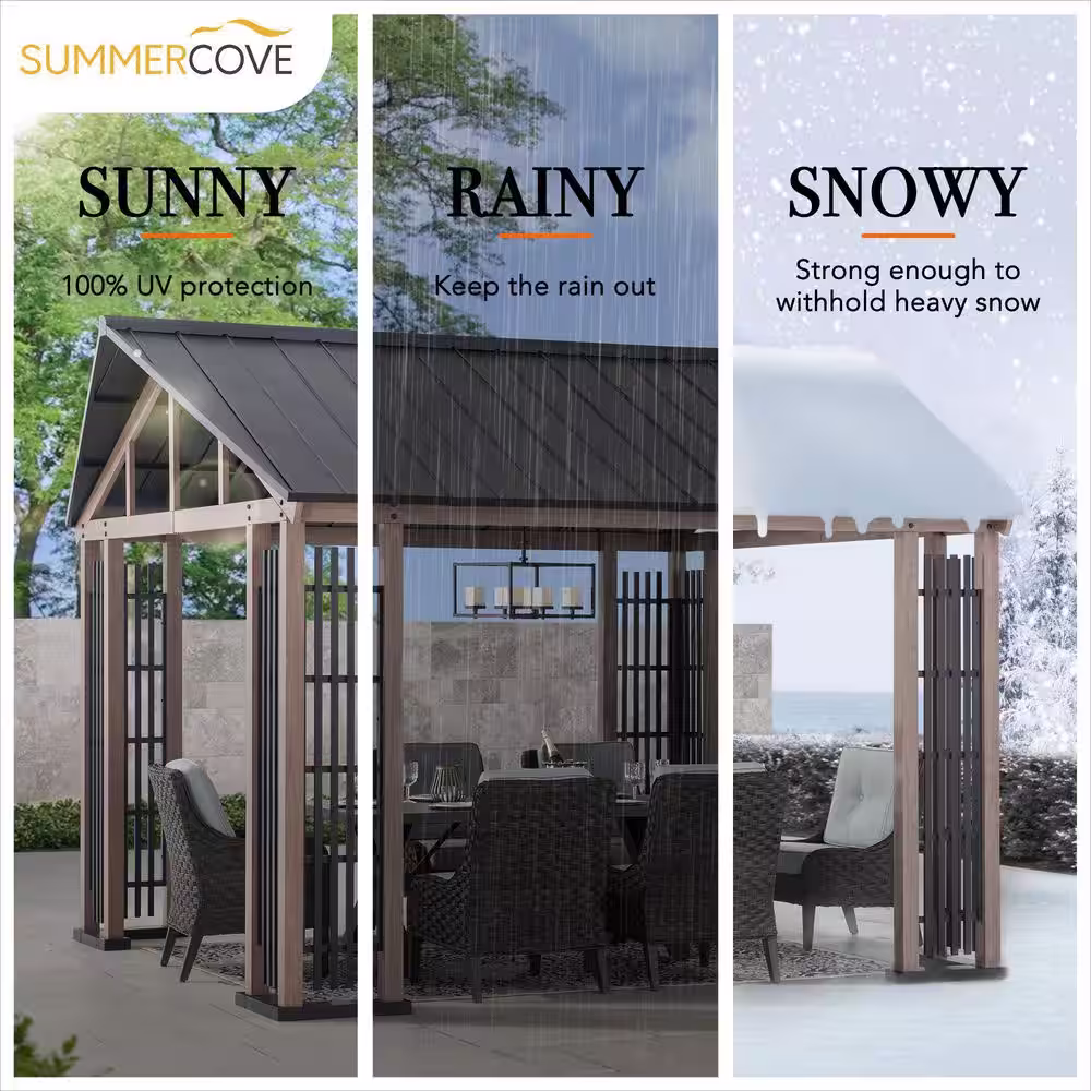 Sunjoy Portsmouth 11 ft. x 13 ft. Hardtop Gazebo