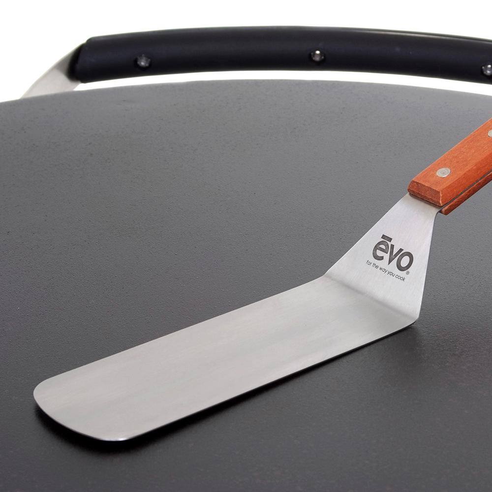 Evo Professional Tabletop 2-Burner Propane Gas Grill in Stainless Steel with Flattop