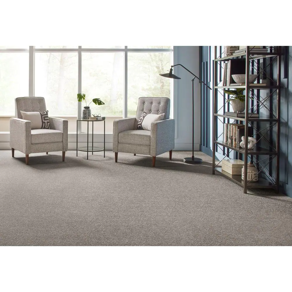 Home Decorators Collection Gemini I - City Loft - Gray 38 oz. Polyester Texture Installed Carpet