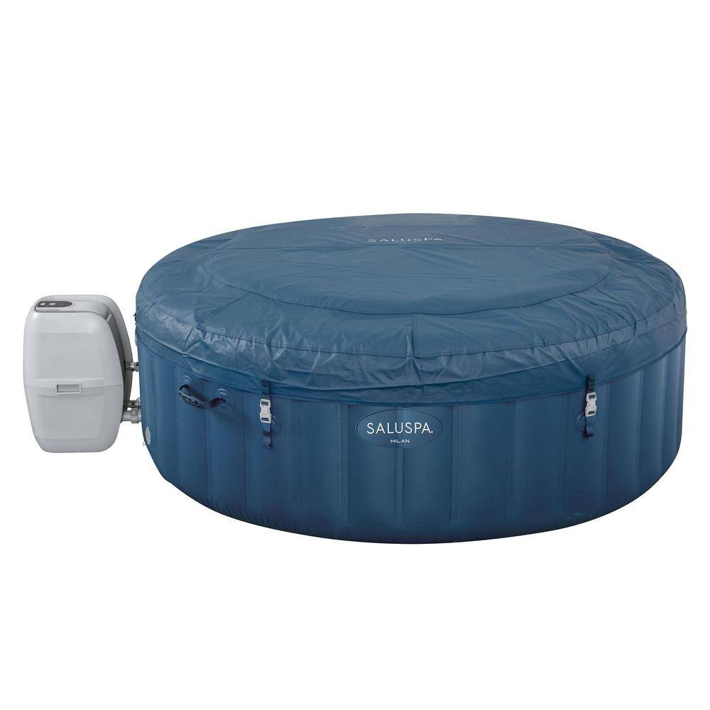 Bestway SaluSpa Milan Airjet Plus 6-Person Inflatable Hot Tub w/Intex PureSpa Cup Holder