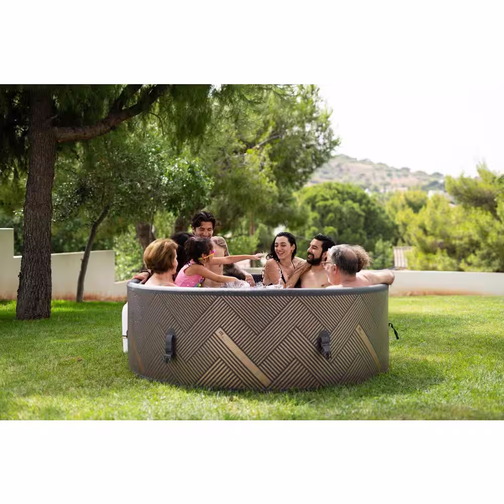 M SPA MONO, FRAME SERIES, 6-Person, Drop Stitch Inflatable Hot Tub & SPA - UVC & Ozone Sanitization, Air Bubble System, Wi-Fi