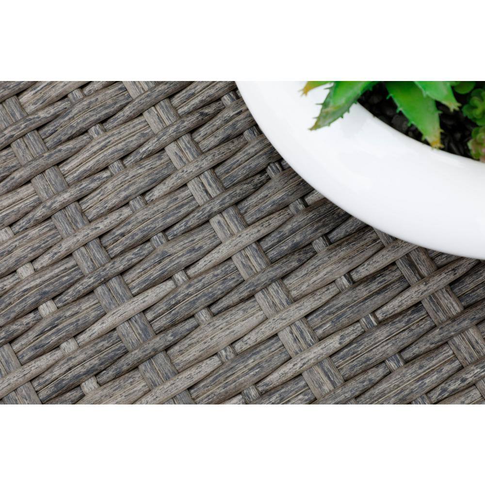 Canopy Linden 4-Piece Resin Wicker Patio Deep Seating Set with Sunbrella Cast Ash Cushions