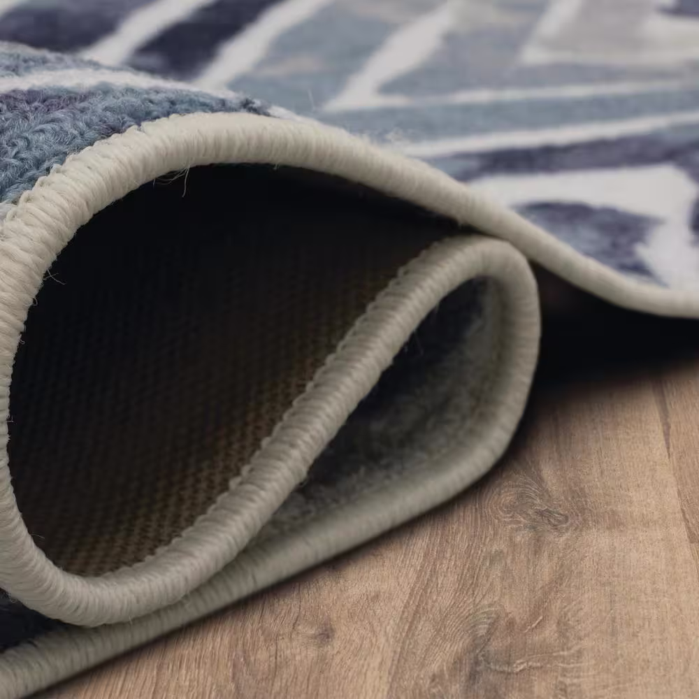 Mohawk Home Creede Blue 2 ft. x 8 ft. Runner Rug