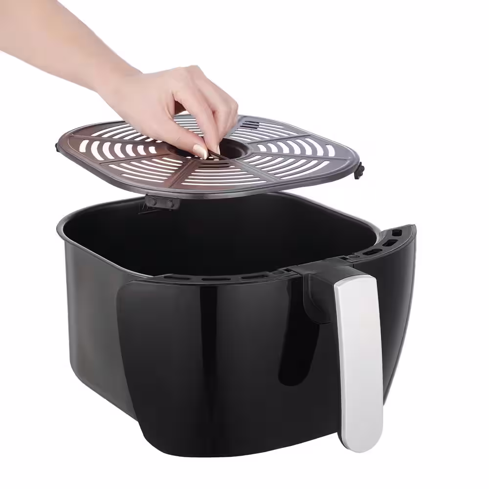 Salton 8.5 qt. Black Digital Air Fryer with Viewing Window