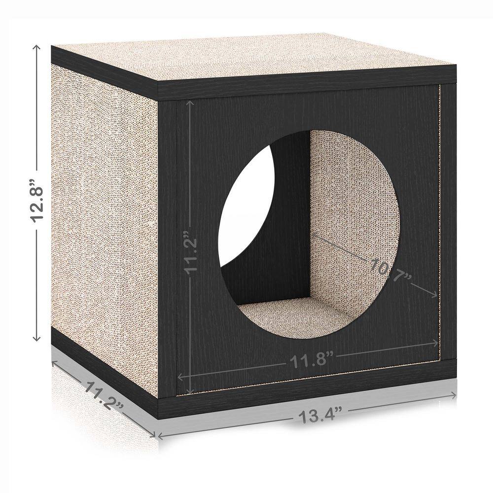 Way Basics Eco zBoard Espresso Wall Cat Scratcher Cube
