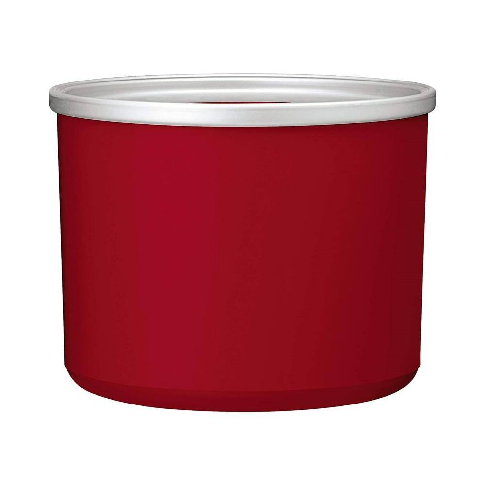 None 2 qt. Stainless Steel Ice Cream Maker Frozen Yogurt Maker with Double Insulation in Red (1-Pack)