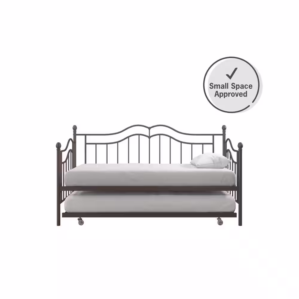 DHP Tokyo Brushed Bronze Trundle Day Bed