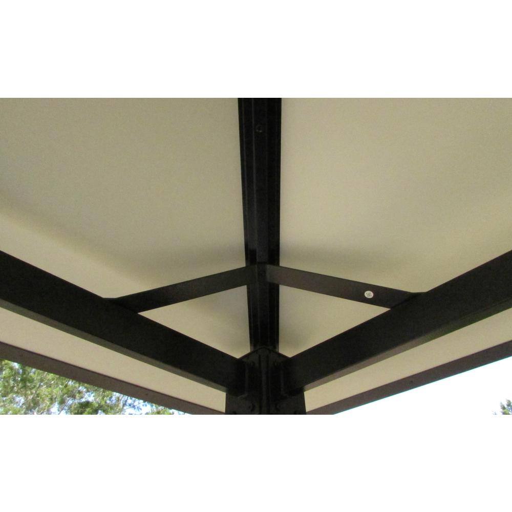 None Durham 10 ft. x 12 ft. Aluminum Gazebo with a Wind Escapement