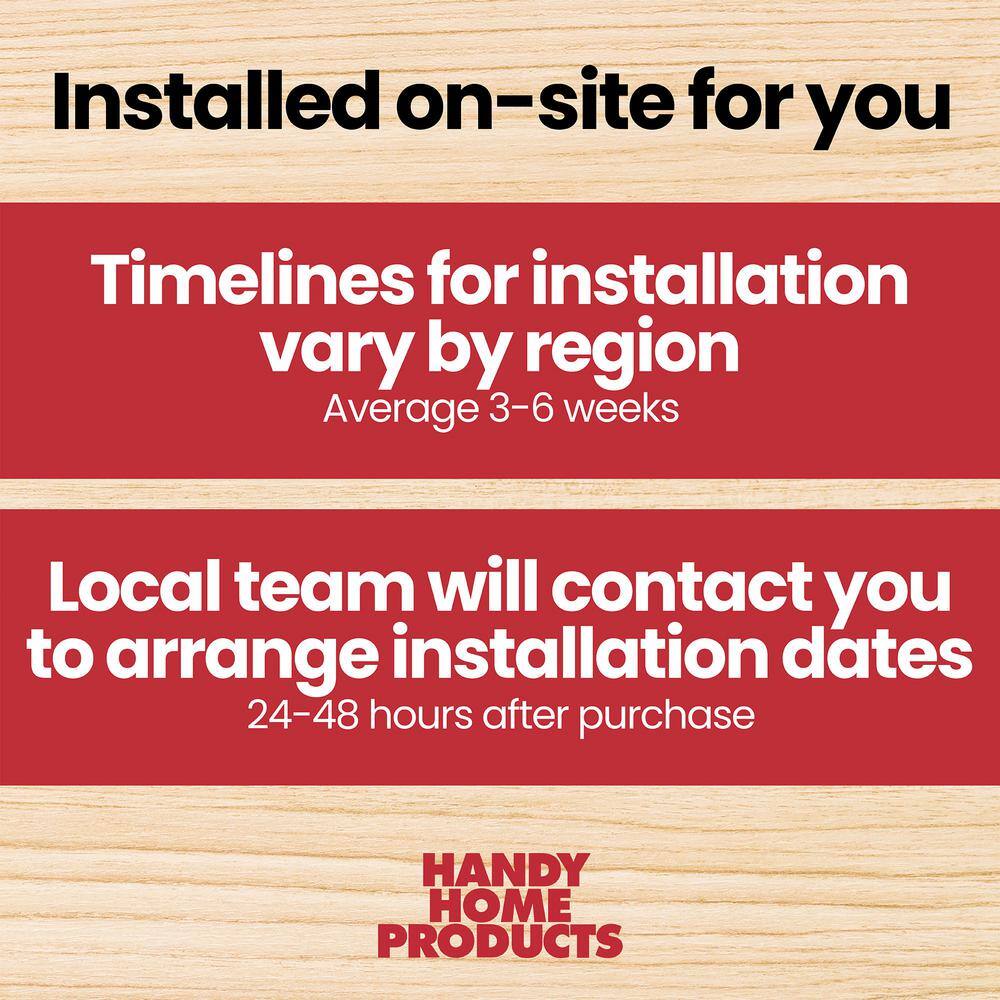 Handy Home Products Professionally Installed All Weather High Wind 145 12 ft. W x 12 ft. Wood Shed with Autumn Brown Shingles (144 sq. ft.)