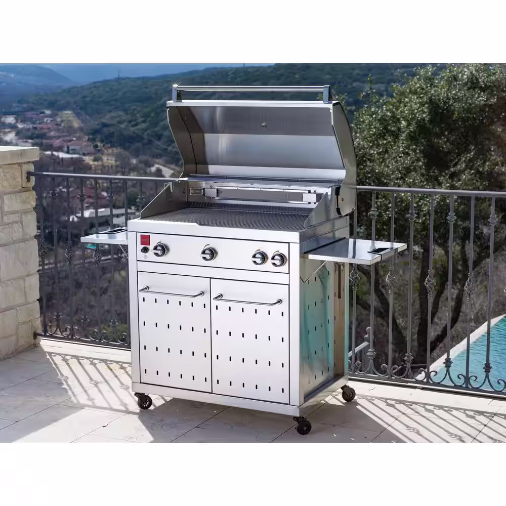 Fuego Premium 4-Burner Natural Gas Grill in 304 Stainless Steel