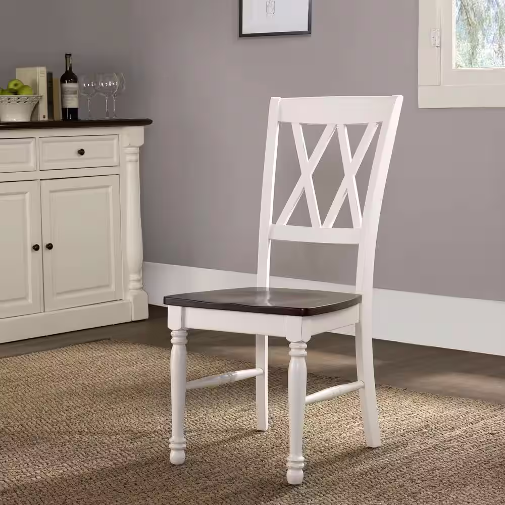 CROSLEY FURNITURE Shelby White Dining Chair (Set of 2)