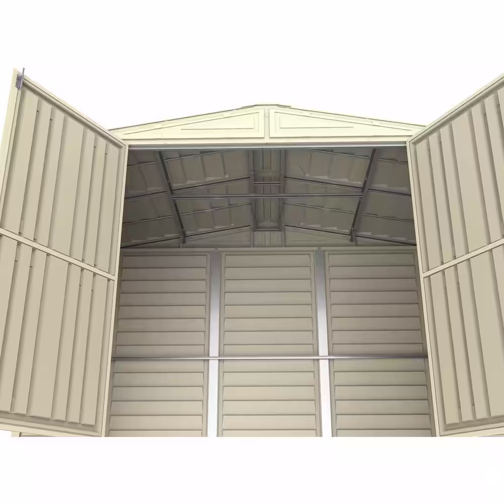 Duramax Building Products 8 ft. x 5.25 ft. Vinyl Shed with Foundation