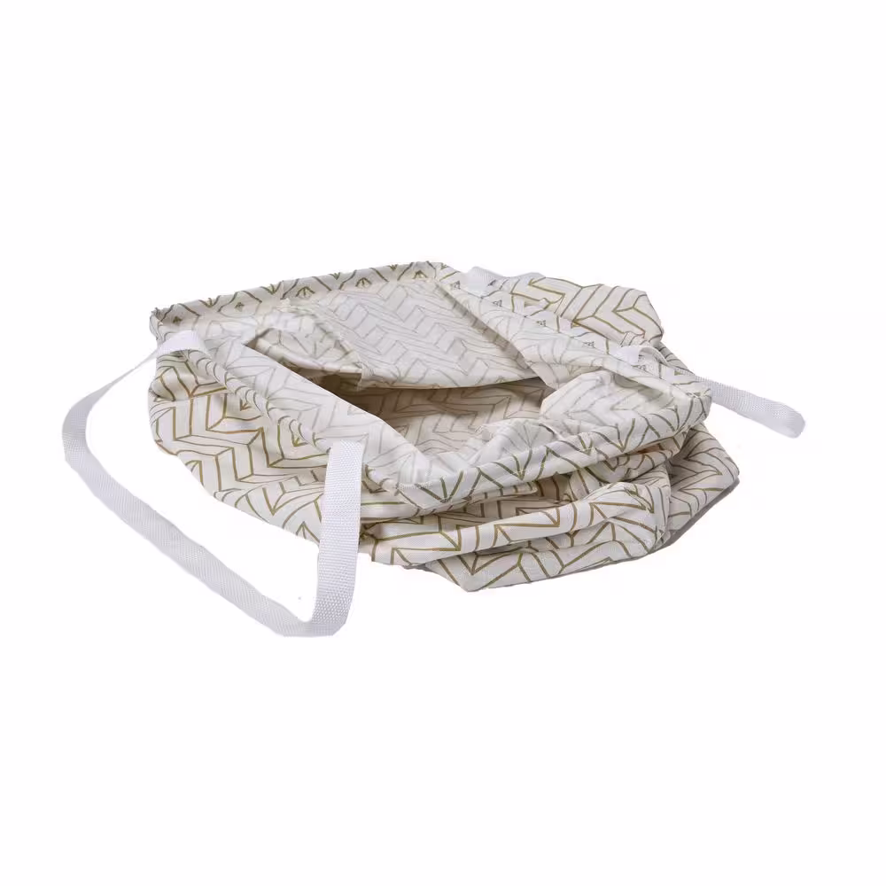 HOUSEHOLD ESSENTIALS Tan Chevron Rectangular Krush Laundry Bag